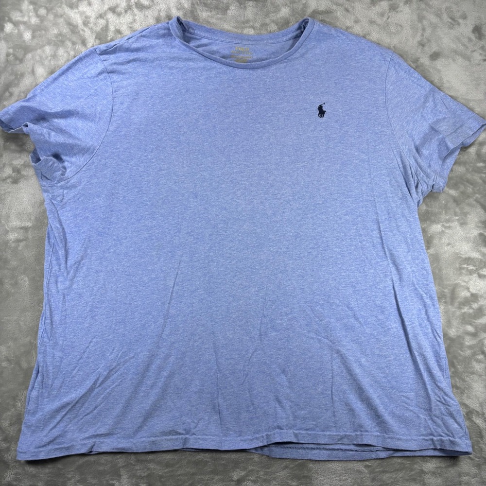 Polo Ralph Lauren Mens‎ XXL Blue Heather Short Sleeve Pony Logo T-Shirt